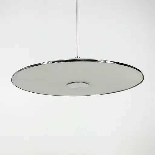 Подвесной серебряный LED светильник ENOCH с нейтральным светом в 3-х размерах Line.F Диаметр 40см - фото 8