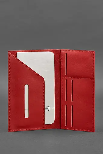 Кожаный женский тревел-кейс 3.1 Красный - фото 4