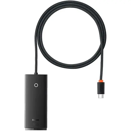 USB-хаб Baseus Lite Series 4-in-1 Hub Adapter Black (WKQX030401) [105720]