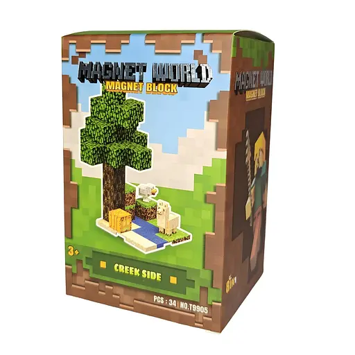 Магнитный конструктор Minecraft Берег реки на 34 детали (Т9905) - фото 3