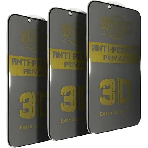 Защитное стекло DK для Apple iPhone 16e 300C Large Arc Антишпион Full Glue 019323 black 3 шт.
