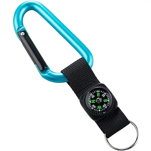 Брелок-карабін Munkees 3228 з компасом Blue (1012-3228-BL)