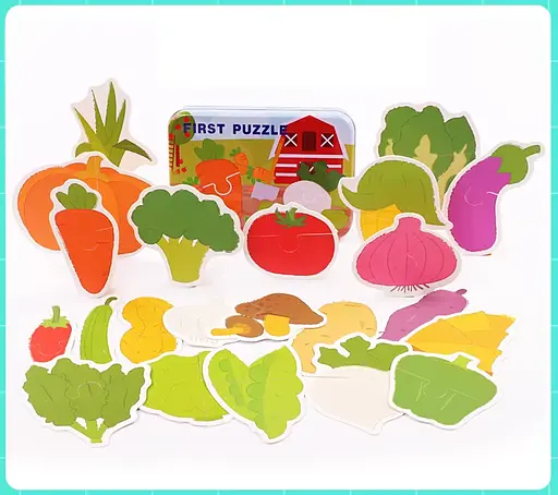 Пазли дитячі в металевому пеналі, MD1885 (В асортименті) - фото 3