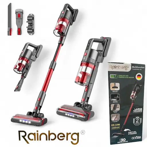 Пылесос аккумуляторный Rainberg вертикальный 2500 Вт беспроводной - фото 4