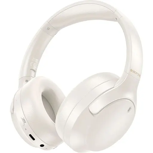 Бездротові навушники Borofone BO31 Prestige active noise Reduction BT headphones Milky white
