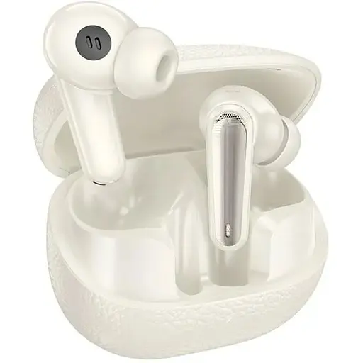 Беспроводные вакуумные наушники Hoco EQ23 Plus Duke Ⅱ, TWS, ANC, ENC, BT5.4, headset, 40mAh, 400mAh, 6-7h, Milky White