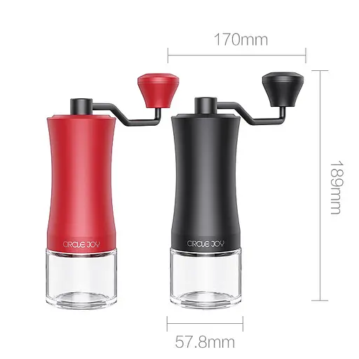 Кавомолка ручна Circle Joy Coffee Grinder (CJ-CF17) Black - фото 7