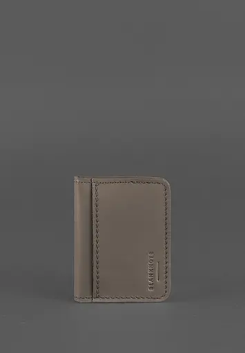 Кожаная обложка для ID-паспорта и водительского заседания 4.1 темно-бежевая с гербом - фото 2