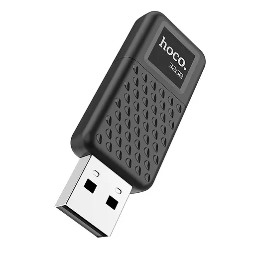 USB флеш накопитель Hoco UD6 32GB USB 2.0 matte черный - фото 3