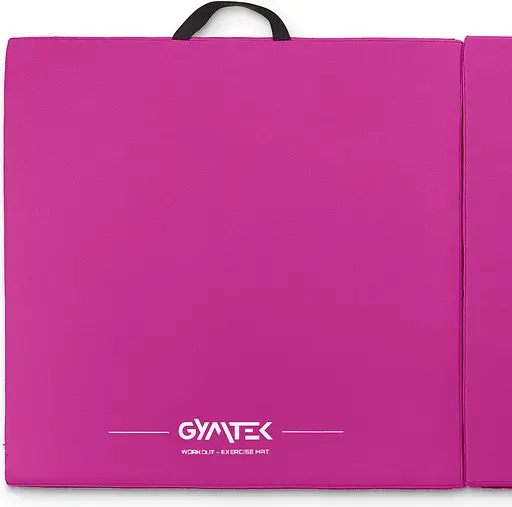 Мат гімнастичний Gymtek твердий 5 см рожевий - фото 4