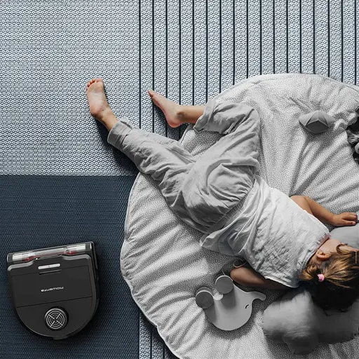 Робот-пилосос Rowenta миючий X-Plorer Serie 220, 5600ПаВт, h=9.7см, 0.35л, конт пилок -0.22л, автон. робота до 120хв, чорний - фото 9