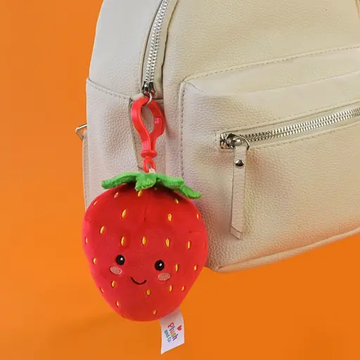 Мягкая игрушка-брелок "Клубника" Plush and Co PLC25086, размер 10 см - фото 2