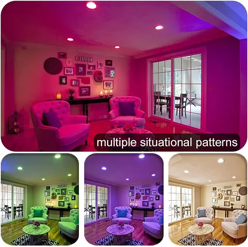 FVTLED Смарт светильник встроенный 4"Bluetooth 9W RGBWC 700LM - фото 3