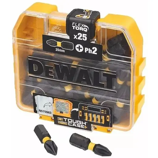 Набір біт DeWalt EFT Phillips Ph2 L=25 мм 25 шт. кейс (DT70555T)