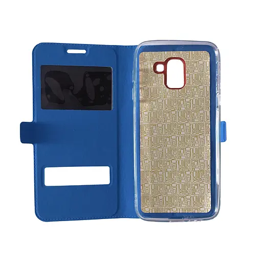 Чохол-книга Momax оригінальний для Samsung J600 J6 2018 синя - фото 2