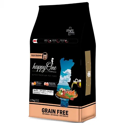 Сухой корм для собак мелких пород happyOne Mediterraneum Small Breeds Fresh Meat со свежим мясом беззерновой 7 кг - фото 1