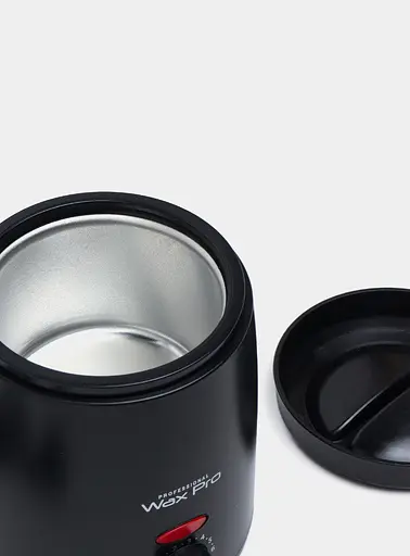 Воскоплав банковий для депіляції нагрівач для гарячого воску з терморегулятором Wax Pro-200 200мл Чорний - фото 3