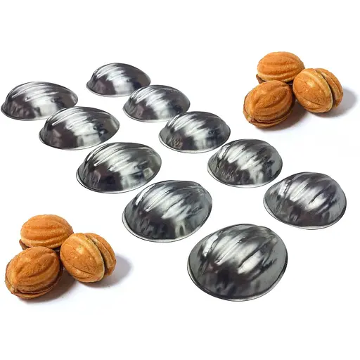 Набор из 10 металлических порционных формочек для выпечки печенья Орешки, Master Class 83129 - фото 10