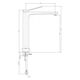 Смеситель для раковины высокий Paffoni Tilt без донного клапана white matt TI081BO, Белый матовый - фото 2