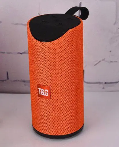 Портативна Bluetooth колонка TG-113 бездротова переносна колонка з вологозахистом бумбокс Помаранчева - фото 4