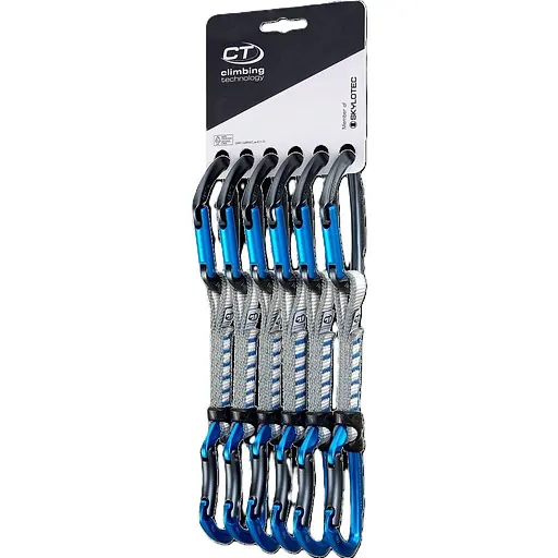 Набір відтяжок Climbing Technology Lime STP Set NY 12 cm Anthracite/Blue (1053-2E661EI B06 STP)