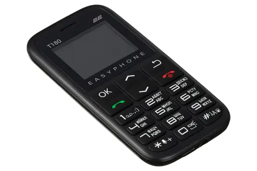Кнопковий телефон 2E T180 2020 Dual SIM чорний - фото 2
