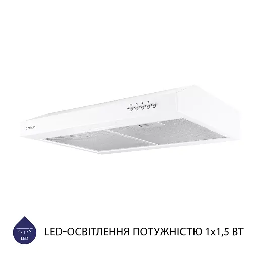 Вытяжка плоская Minola HPL 512 WH - фото 4