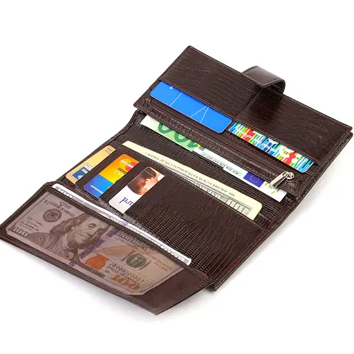 Чоловічий шкіряний гаманець Canpellini 9.5х19х2 см acs0025731 - фото 5