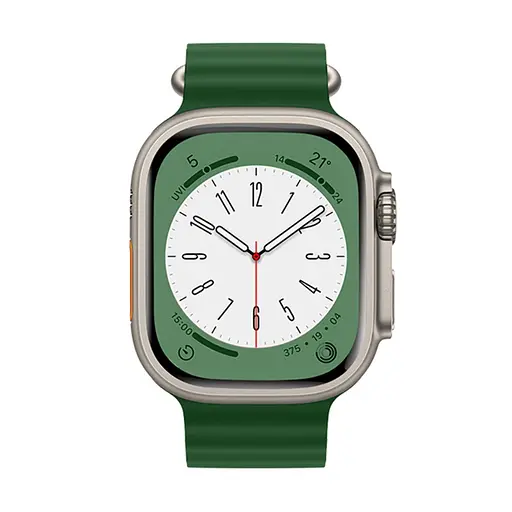 Ремінець силіконовий Hoco iWatch WA12 marine double buckle 38/40/41 mm alfalfa - фото 4