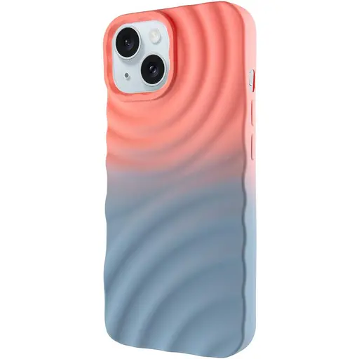 Чохол Epik TPU ColorWave для Apple iPhone 13/14, 6.1 Peach/Sky