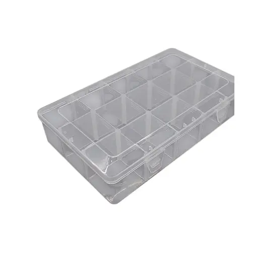 Пластиковый ящик для деталей Voltronic Box 15 отделений 275x55x165 мм