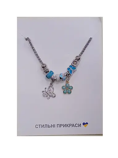 Набір дитячої біжутерії B4324, браслет із шармами типу пандора, Ціна за 1 набір, в пакеті (6923002043247) Вид 5 - фото 1