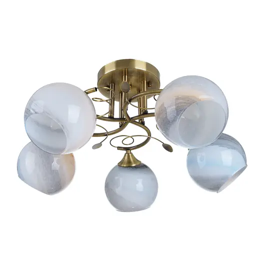 Люстра стельова Brille класична E27 60W BZ (LK-682C/5)