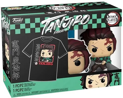 Набор Funko Pop Tee Set Фанко Поп Demon Slayer Tanjiro Клинок рассекающий демонов Танджиро 10 см DS BL K867 S - фото 2