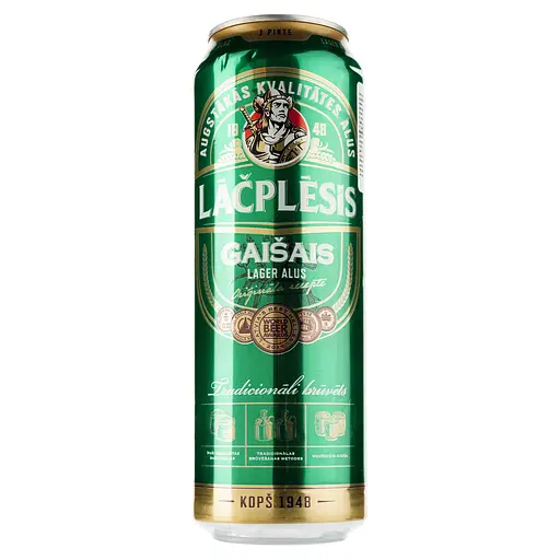 Уцінка. Пиво Lacplesis Gaisais світле, 5%, з/б, 0.568 л
