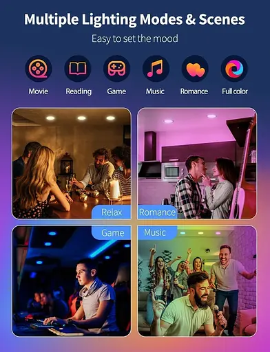 Светодиодный потолочный светильник iLC Alexa Φ68-85 мм, изменение цвета - фото 3