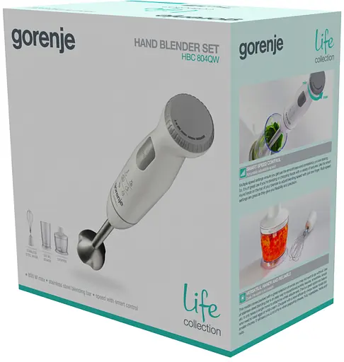 Понурювальний блендер Gorenje HBC804QW (6651506) - фото 5