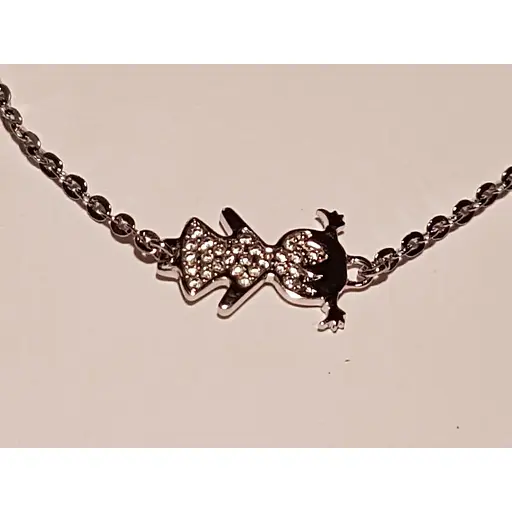 Серебряный браслет Qvaliz Девочка с фианитами. 905-00817 17 - фото 2