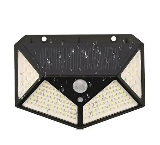 Світильник з датчиком руху - ліхтар на сонячній батареї UKC CL100 100 LED - фото 2