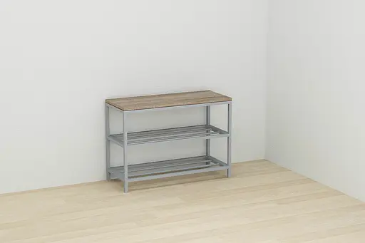 Банкетка універсальна Ferrum-decor Слайм 45x63x26 сірий ДСП Дуб Сонома Трюфель 16мм (FRD-104083) - фото 4