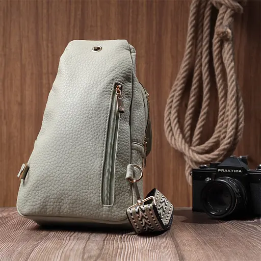 Женская сумка Vintage с одним плечевым ремнем из крупнозернистой экокожи 17х29х9 см sum0026944 - фото 10