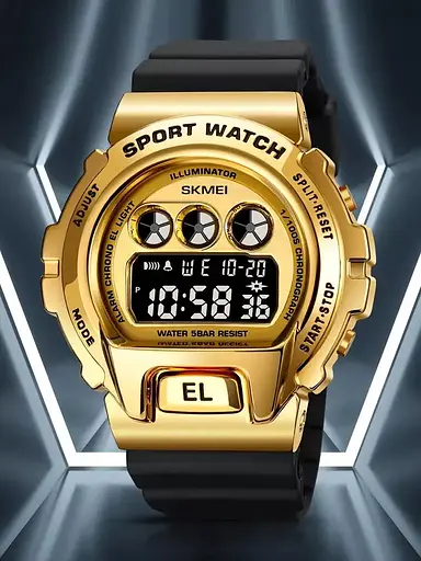 Чоловічий наручний годинник Skmei 1905 (Золотистий) - фото 4