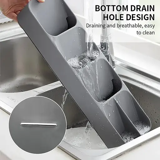 Кухонний органайзер для зберігання спецій 39,5х10х4.5 см, Kitchen Master Сірий 87366 - фото 5