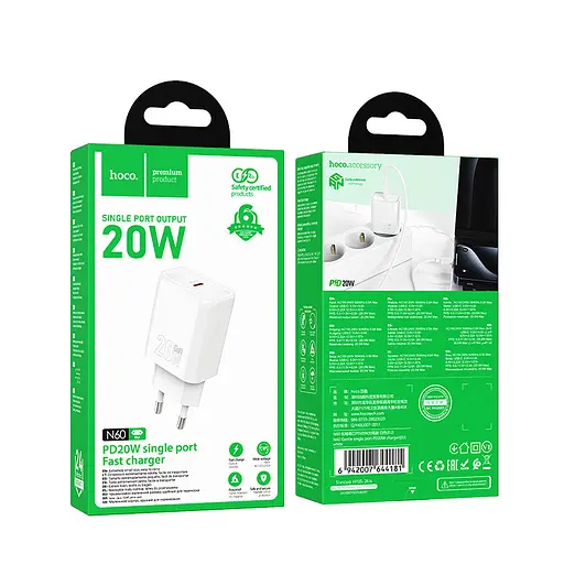 СЗУ Hoco N60 Gentle PD20W (1USB-C) - фото 4