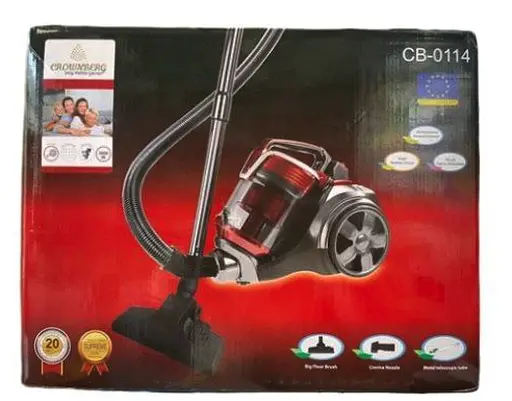 Контейнерний пилосос Crownberg CB-0114 3000Вт Побутовий безмішковий колбовий з контейнером 3л Червоний - фото 2