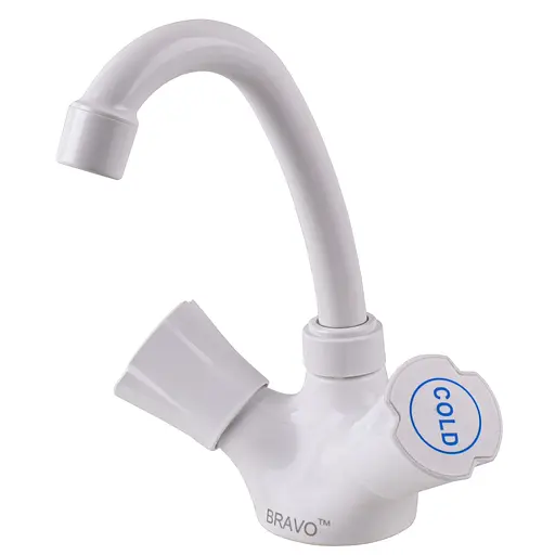 Змішувач для умивальника Bravo B2-00-401 термостійкий ABS пластик білий - фото 5