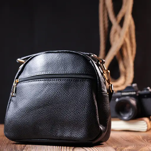 Жіноча шкіряна сумка Vintage 20х19х9 см sum0020315 - фото 8