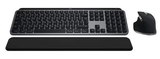 Комплект (клавиатура, мышь) беспроводной Logitech MX Keys S Combo for Mac Space Grey (920-012845) - фото 1