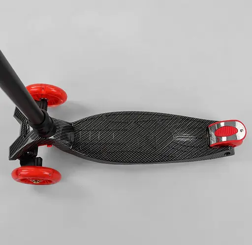 Самокат Maxi Best Scooter 59х14х27 см Чорно-червоний 000231470 - фото 2