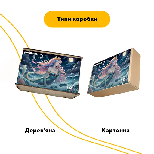 Пазл деревянный Аниме Морская Волшебница, А4, Картонная коробка 100 элементов - фото 4